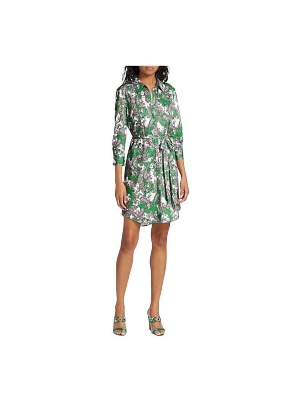 L’Agence Addison Paisley Shirtdress Sz Large ** no belt
